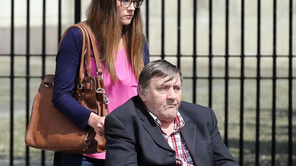 Belfast loyalist Winston Rea at Belfast Magistrates Court yesterday. He denies the 12 charges against him and has been granted bail. Photograph: Pacemaker