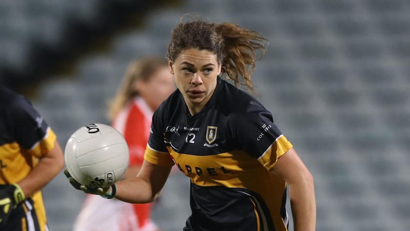 Noelle Healy in action for Cork club Mourneabbey in the 2019 All-Ireland club final. Photograph: Lorraine O’Sullivan/Inpho