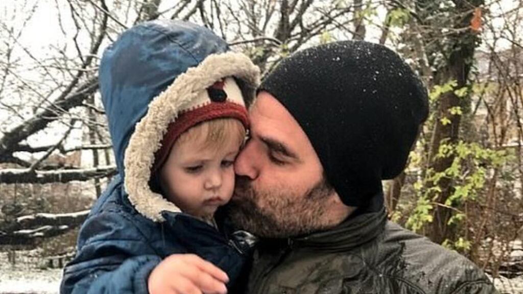 Rob Delaney with his two-year-old son, Henry, who died in January 2018. Photograph: Rob Delaney/Facebook
