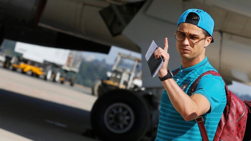 Portugal’s Cristiano Ronaldo was reluctant to indulge fans who pestered him for photographs. Photograph: Nacho Doce/Reuters