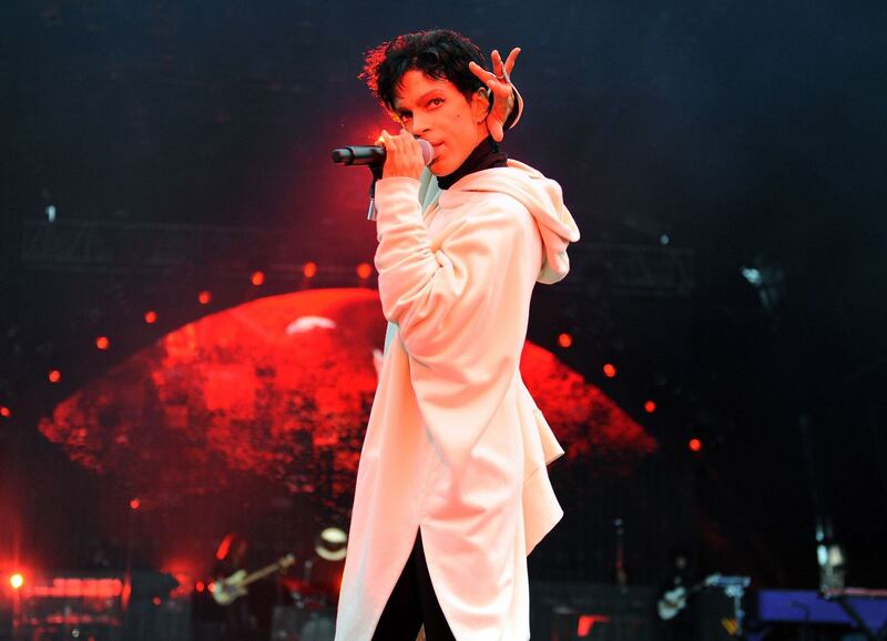 Prince performing at Malahide Castle, Co Dublin, in 2011. Photograph: Jordan Strauss/WireImage for NPG Records