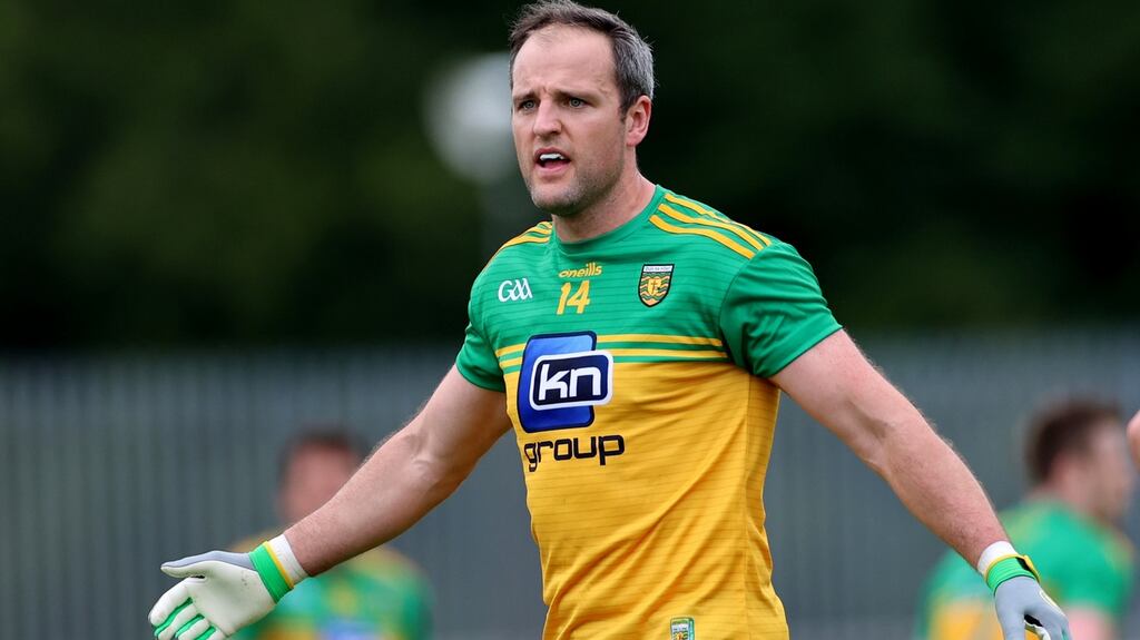 Michael Murphy missed a penalty and was sent off during Donegal’s Ulster final defeat to Tyrone. Photograph: James Crombie/Inpho