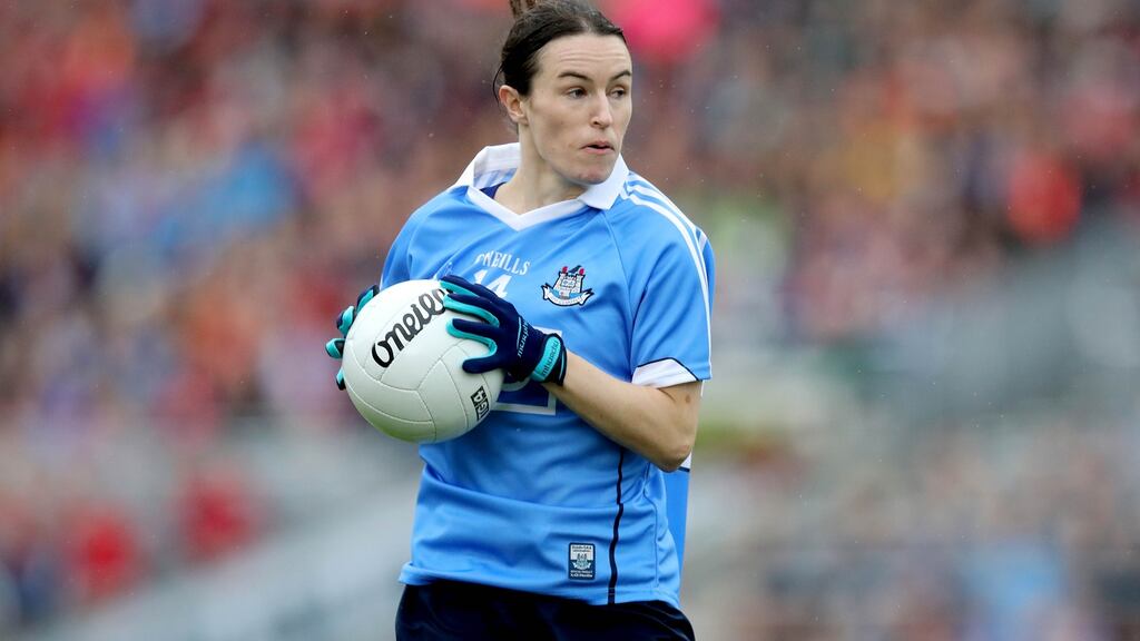 Sinead Aherne: Dublin’s captain scored 3-4 against Laois in the Leinster SFC semi-final. Photograph: Ryan Byrne/Inpho