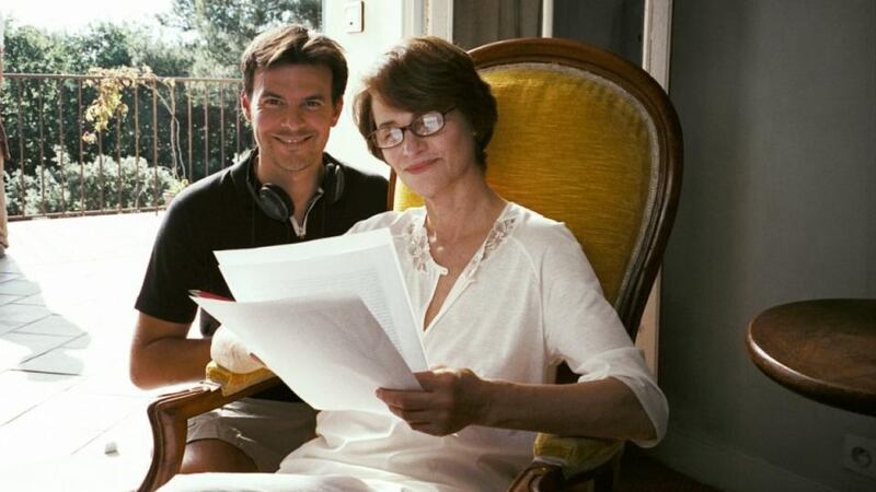 Pooling talent: with Francois Ozon  on the set of ‘Swimming Pool’ in 2003
