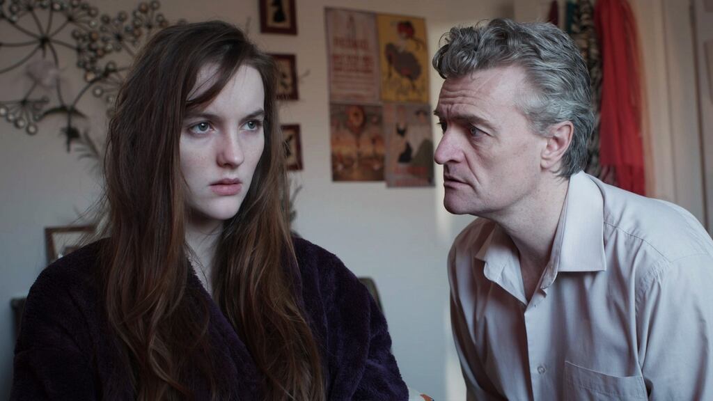 Rachel Reid (played by Ann Skelly) is confronted by her father Liam (Anthony Brophy) in a forthcoming episode of ‘Red Rock’