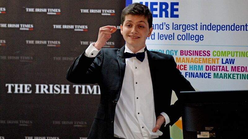 Daniel Gilligan speaking during The Irish Times Debate on the subject ‘This House believes that post-Brexit Ireland would be better served by aligning with London rather than with Brussels’ on Monday at Dublin Business School. Photograph: Cyril Byrne