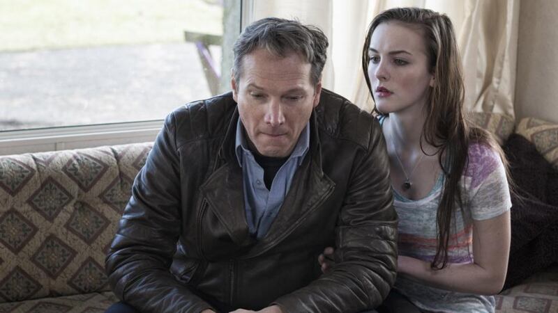 TV3’s ‘Red Rock’: Sergeant Brian McGonigle (Sean Mahon) in a scene with schoolgirl Rachel Reid (Ann Gallagher).