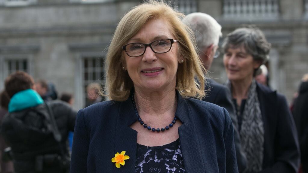 Outgoing Minister for Education and Labour Party TD   Jan O’Sullivan arrives for the 32nd Dáil at Leinster House, Dublin. Photograph: Gareth Chaney/Collins
