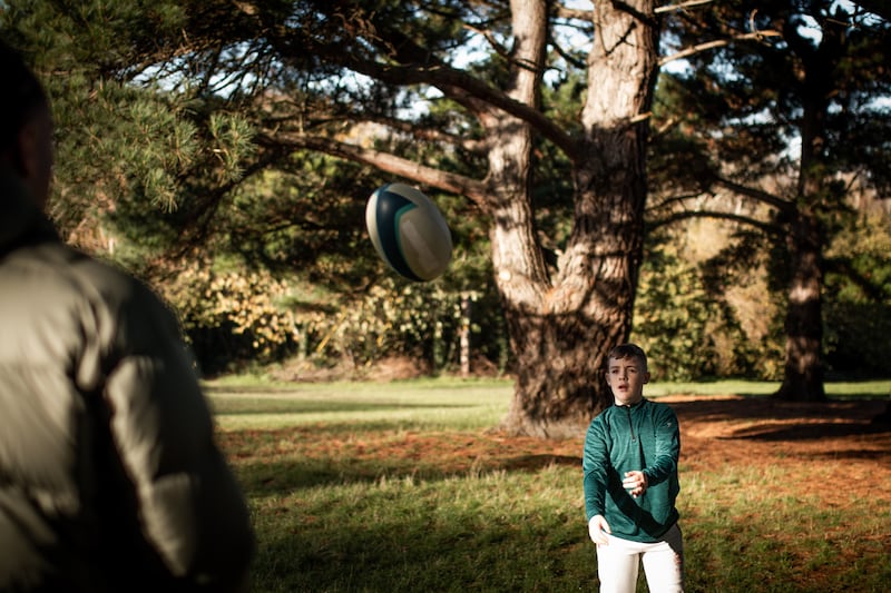 Like James Lowe, Adam McCarthy he is big into sport: GAA, soccer, swimming and playing golf with his father Kevin. Photograph: PowerHouse