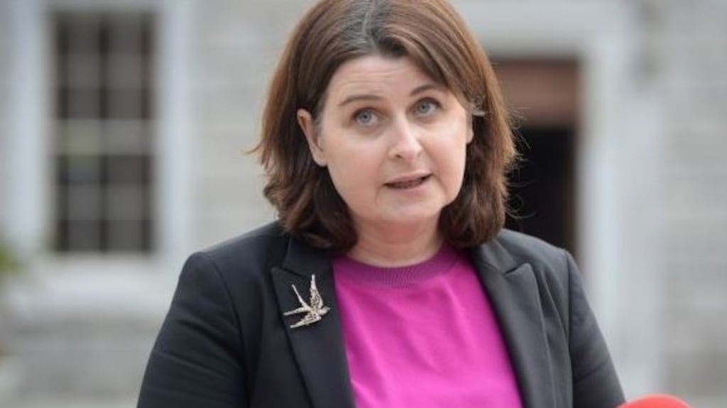 Social Democrats TD Jennifer Whitmore: ‘This legislation would give schools the added support of a garda or a warden who could issue on-the-spot fines to those who allow their cars to idle.’ Photograph: Dara MacDonaill