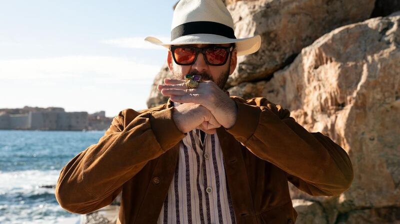 Nicolas Cage in The Unbearable Weight of Massive Talent