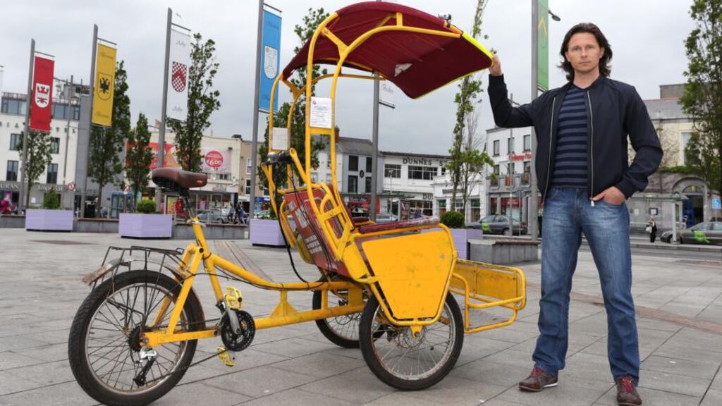 Leszek Majewski, the owner of Promocabs, says his business is under threat from proposed changes to the vehicle-licensing laws. Photograph: Joe O’Shaughnessy