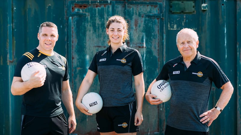 Kevin Cassidy, Michelle Ryan and Mickey Ned O’Sullivan in Underdogs. Photograph by Eamon Ward