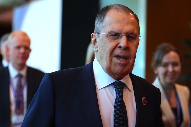 Russia's foreign affairs minister Sergei Lavrov. Photograph: EPA
