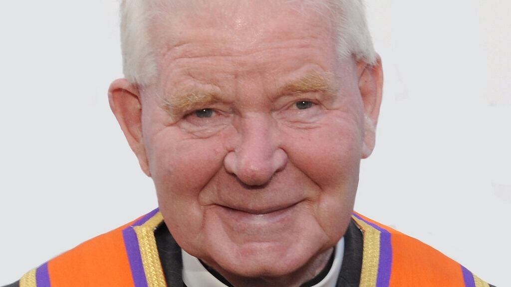 Rev Gerry Sproule: February 24th, 1926-March 18th, 2016. Photograph: Courtesy of Grand Lodge of Ireland