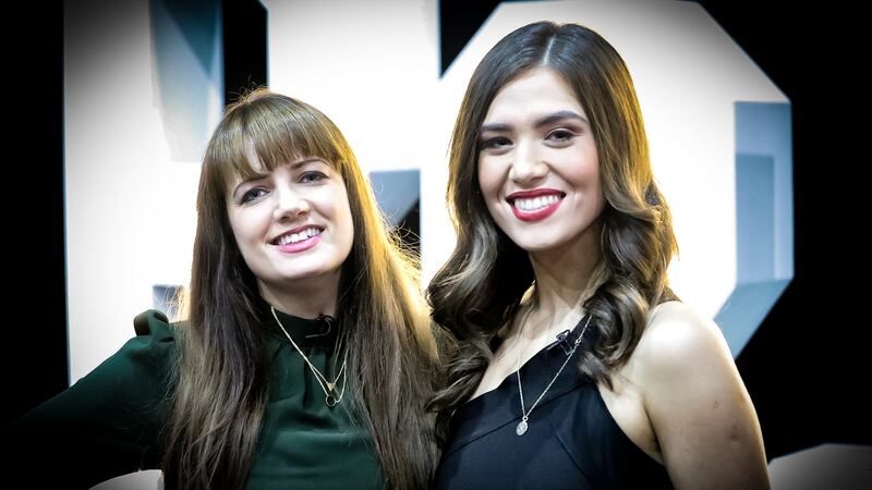 Aoife Scott and Síomha Ní Ruairc in Réalta agus Gaolta