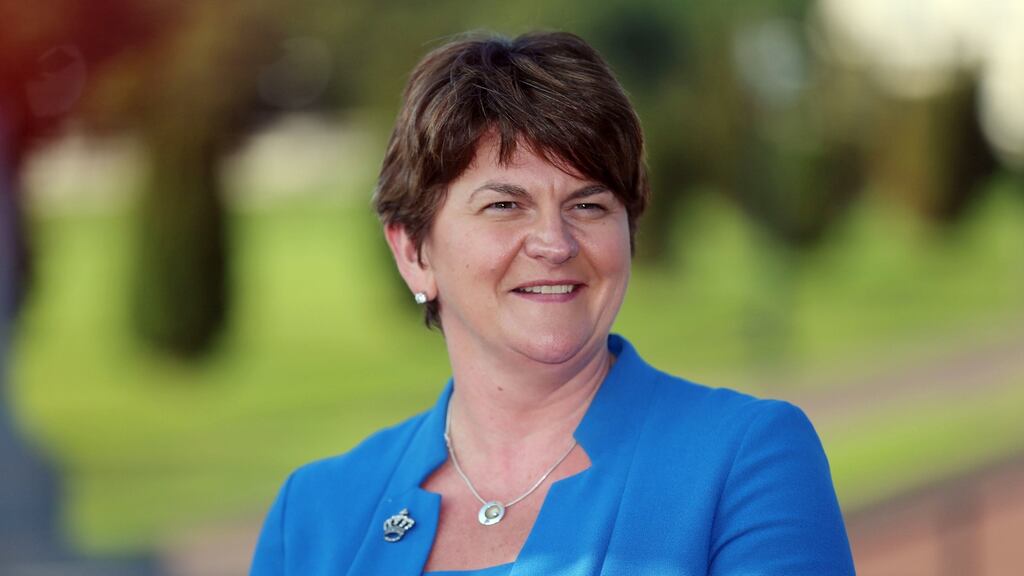 North’s First  Minister Arlene Foster was the subject of a photo question on the Junior Cert CSPE paper. File photograph: Niall Carson/PA Wire