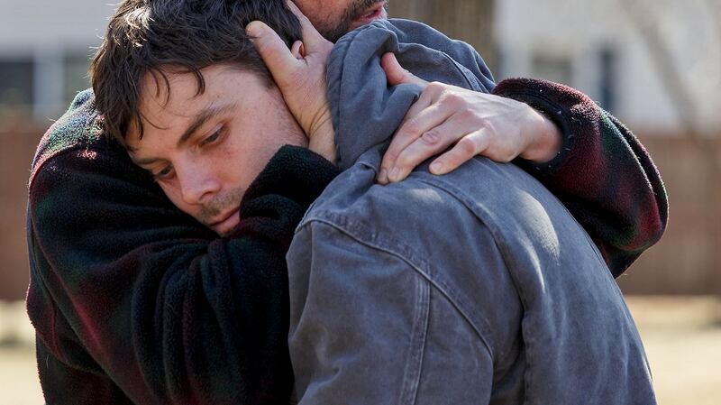 Casey Affleck and Kyle Chandler in ‘Manchester by the Sea’. “There are men in the film who are open and expressive. So I don’t think it’s making any sort of statement about gender.”