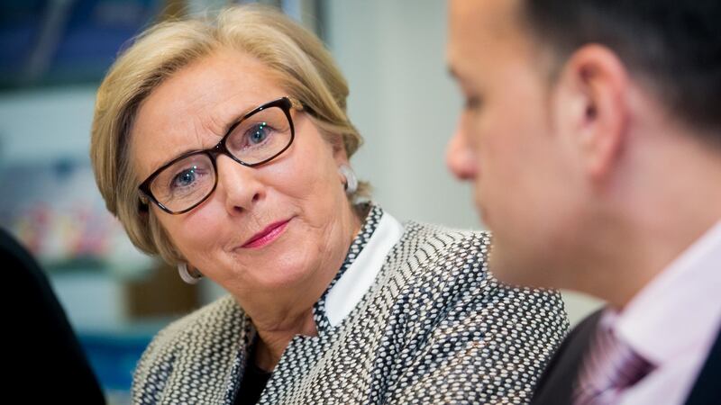 Tánaiste Frances Fitzgerald has stepped down due to the controversy over the handling of the Sgt Maurice McCabe case. Photograph: Collins
