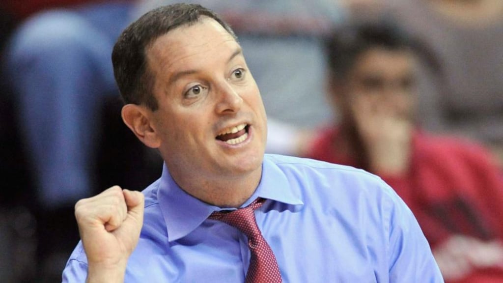 Rutgers men’s basketball coach Mike Rice has been fired after video of his practice sessions were released. Photograph: Bill Kostroun/Reuters