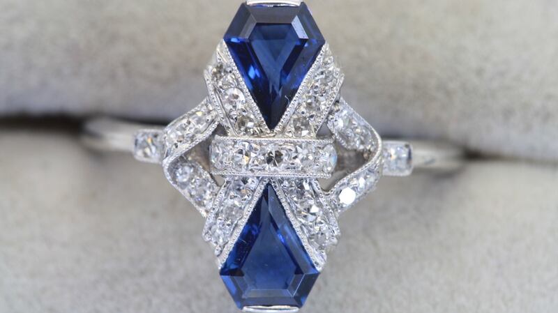 Edwardian sapphire and diamond dress ring, (€6,950), JW Weldon