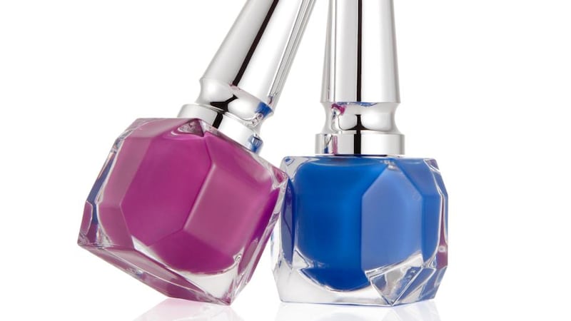 New shades from Christian Louboutin: Bolidonna is a bright berry violet red and Baraboum is a rich royal blue.