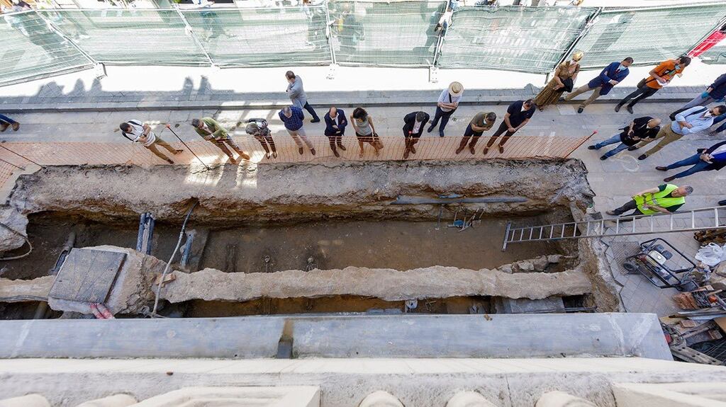 Site of the dig. Photograph: City of Valladolid