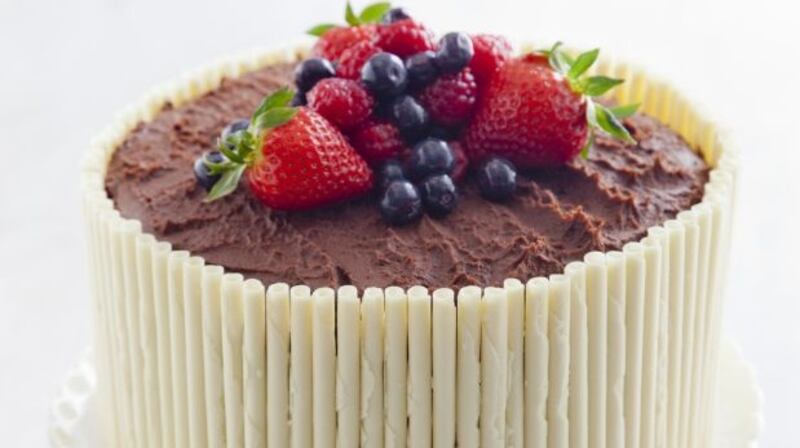 Gary O’Hanlon’s triple layered chocolate fudge cake