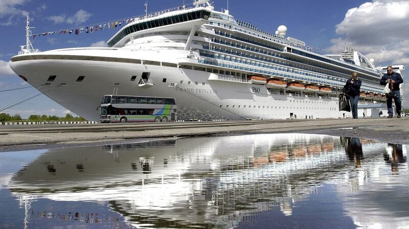 Grand Princess cruise ship waits off California coast for coronavirus tests. Photograph: Stringer/ InterpressAFP/ Getty Images
