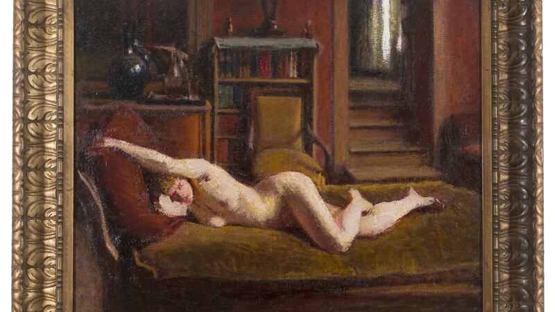 Lot 43, “Nu au Canapé Rouge” by Roderic O’Conor: slashed to just €50,000-€70,000.