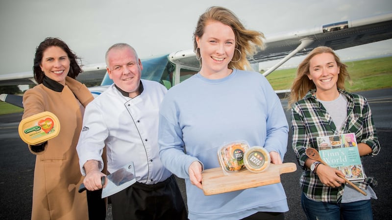 Ready for take-off: Karen McGarty, Lee Mastin, Carolanne Rushe and Finn Ni Fhaolain at the launch of the Strandhill Food Festival