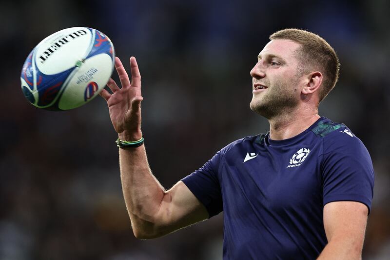 Scotland's outhalf Finn Russell. Photograph: Franck Fife/AFP via Getty