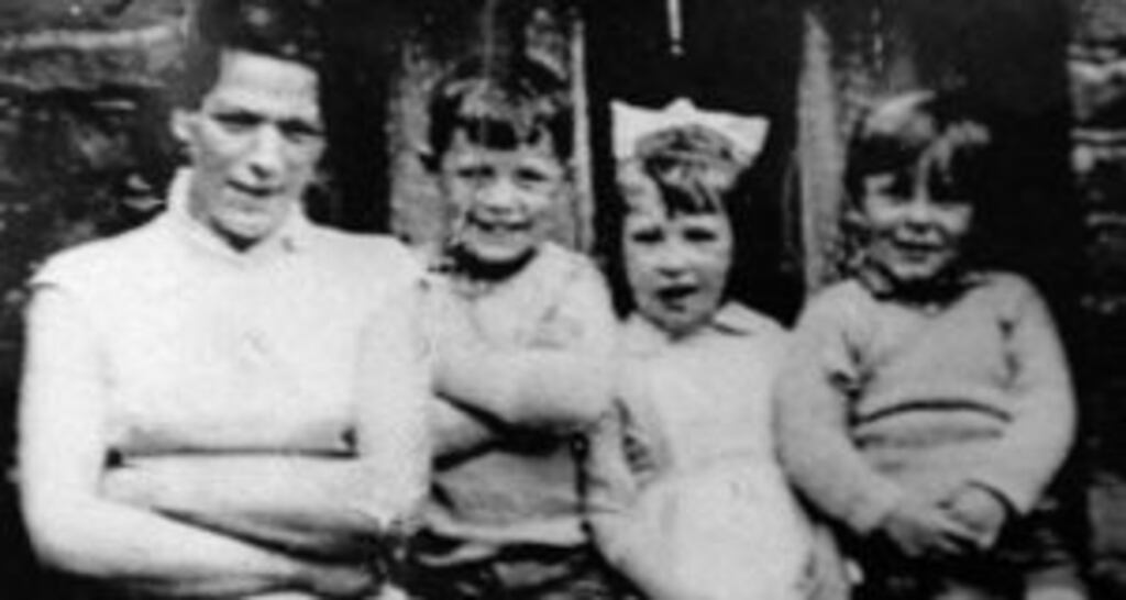 Undated handout photo of Jean McConville (left) with three of her children. Photograph: PA