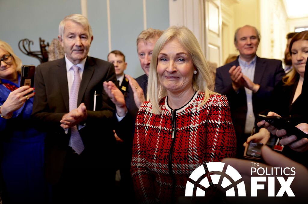 Verona Murphy after being named as the new Ceann Comhairle. Photograph; Maxwells/PA