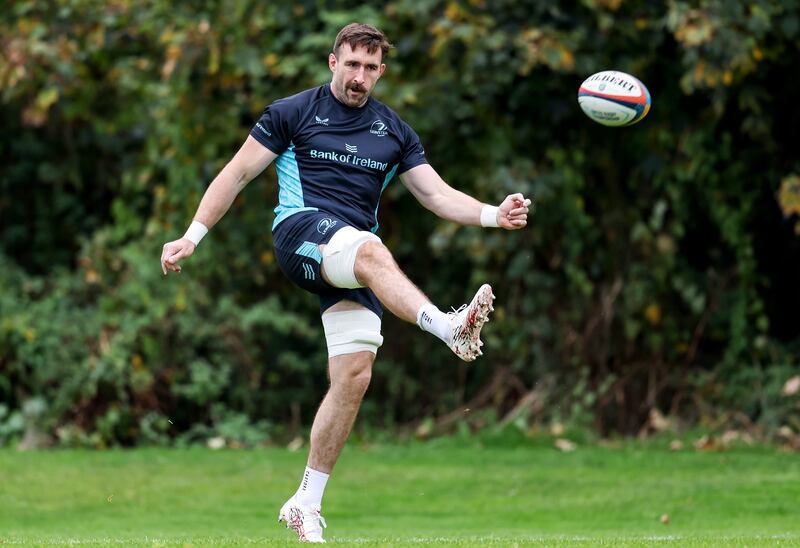 Jack Conan in Leinster squad training this month. Photograph: Dan Clohessy/INPHO