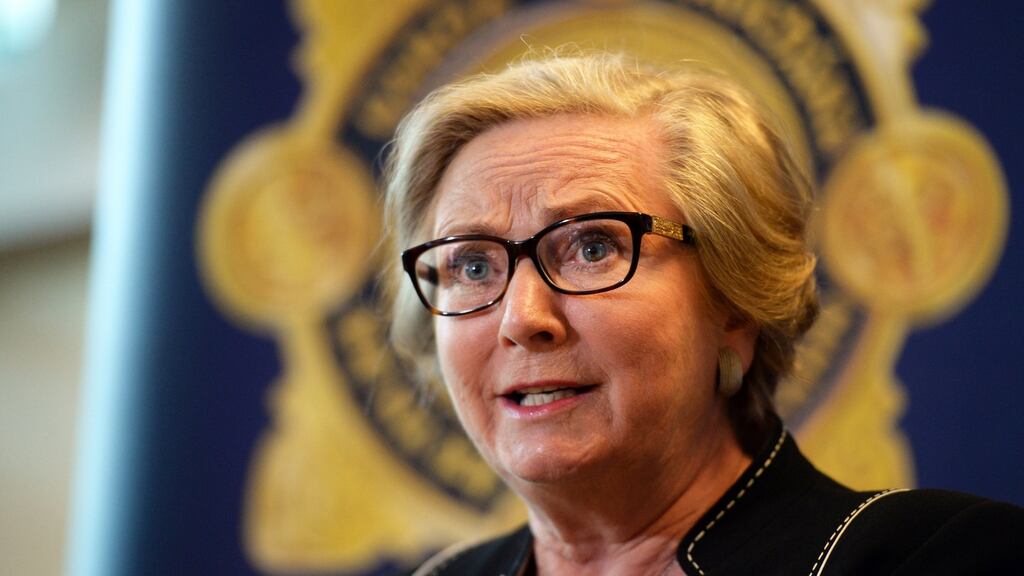 Tánaiste Frances Fitzgerald at Templemore Garda College. The most damaging aspect of the controversy is not so much the detail of the email shown to Fitzgerald but her failure to remember it. File photograph: Cyril Byrne/The Irish Times