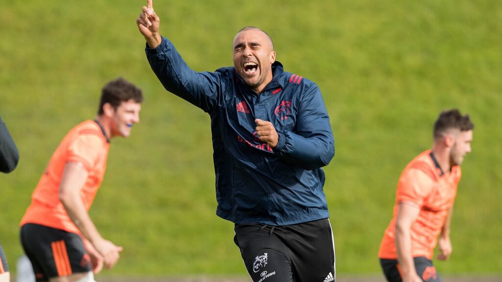 Simon Zebo: “Simon looks good to go,” said Erasmus. “I think he will be available this weekend.” Photograph: Morgan Treacy/Inpho