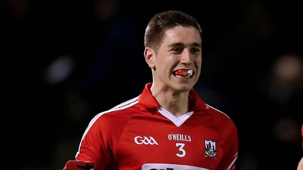 Conor Dorman scored UCC’s third goal in their Sigerson Cup game against Cork IT at the Mardyke. Photograph: James Crombie/Inpho
