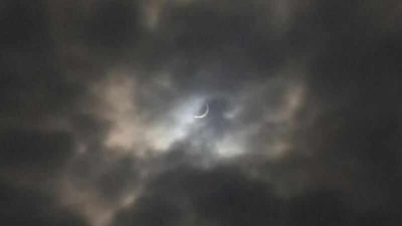 View of the eclipse from Thurles. Photograph: Deirdre Cullen
