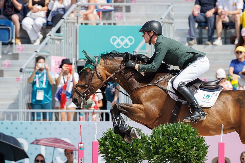 Paris 2024 Olympic Games, Château de Versailles, Paris, France 1/8/2024
Equestrian Jumping Team Qualifier
Ireland’s Daniel Coyle onboard Legacy 
Mandatory Credit ©INPHO/Libby Law