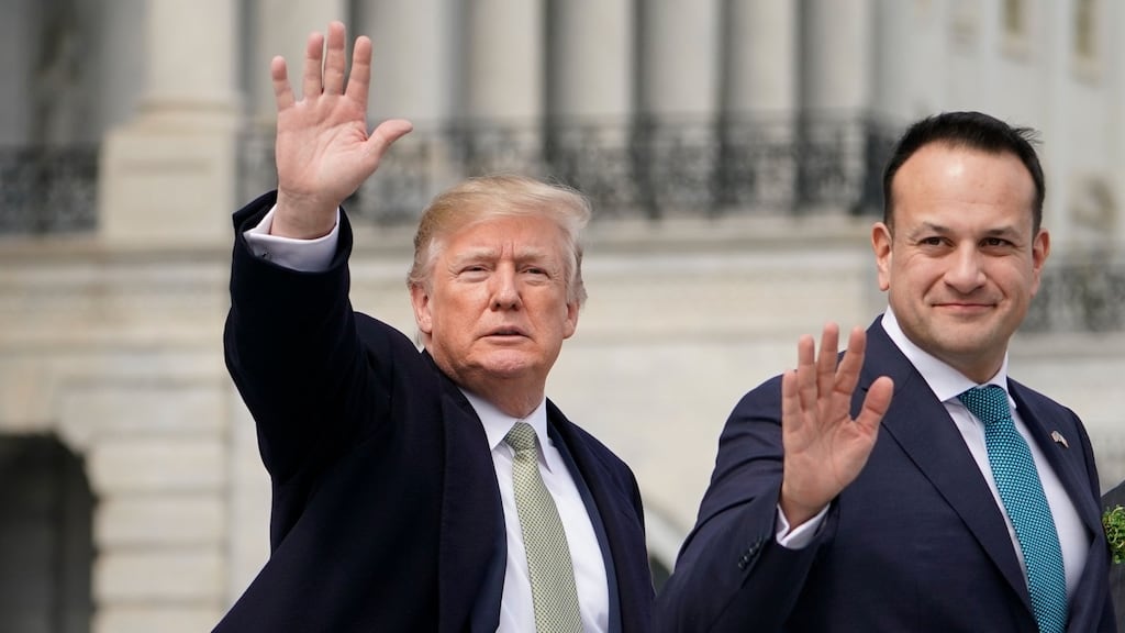 US president Donald Trump and Taoiseach Leo Varadkar have been selected among  Time magazine’s 100 most influential people for 2018. Photograph: AFP/Getty Images.