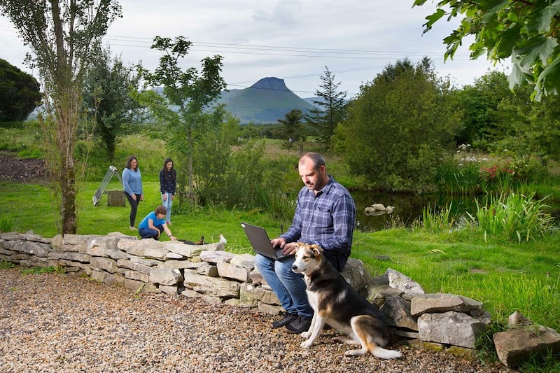 Nagle family at their home in Co Leitrim.