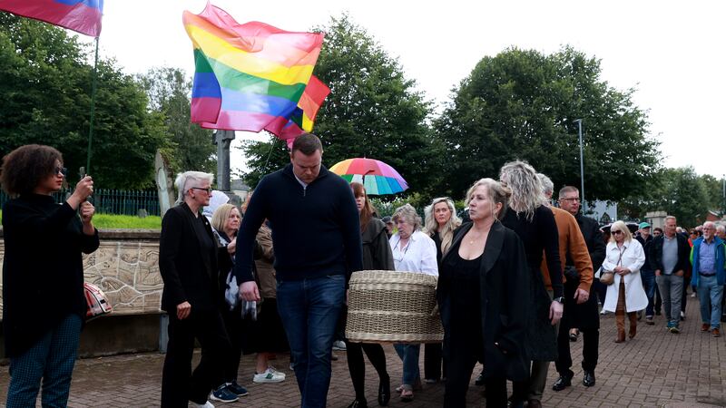 Nell McCafferty ‘changed Ireland for the better’, mourners at her funeral in Derry’s Bogside told