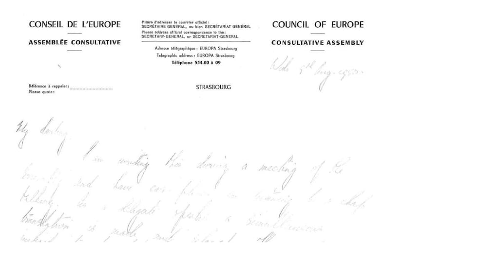 Tom O’Higgins was in 1950 a young TD who was dispatched to Strasbourg with the Irish delegation to the Council of Europe