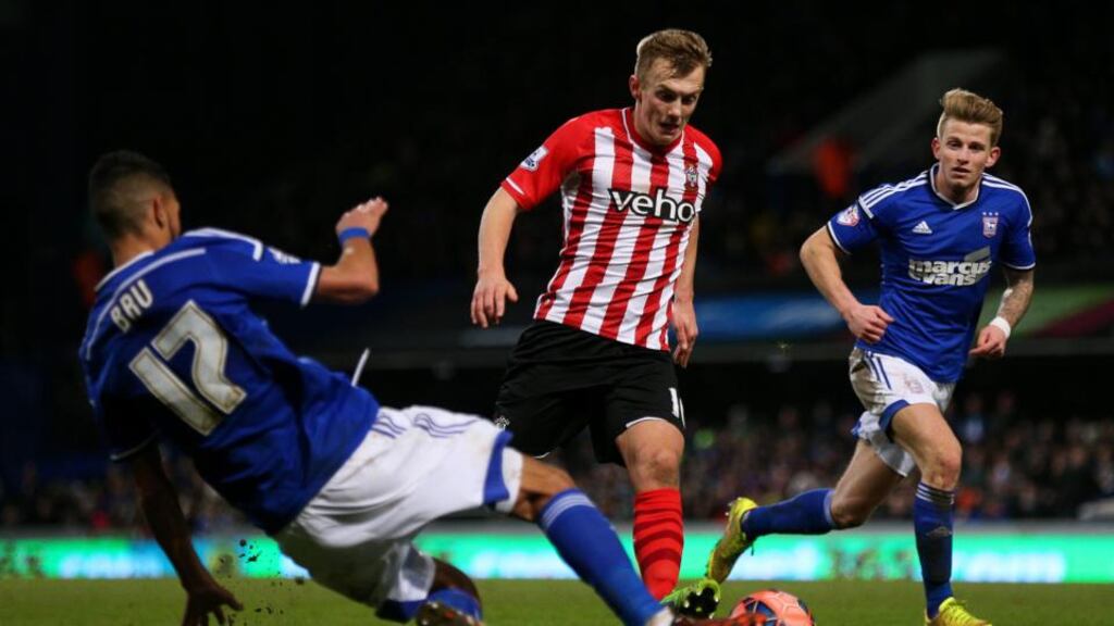 Southampton midfielder James warde-Prowse has signed a new five-and-a-half-year deal with the club. (Photo by Clive Mason/Getty Images)