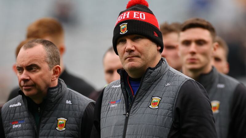 Whoever loses in Castlebar on Sunday will effectively be starting a whole new season on the first weekend in June. I’d say James Horan wants no part of that scenario. Photograph: James Crombie/Inpho