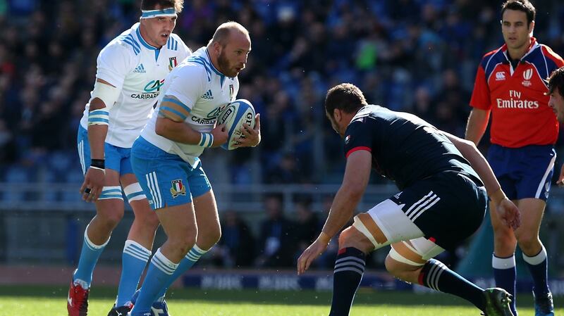 Italian hooker Leonardo Ghiraldini was last year’s second-highest points scorer. Photograph: Giuseppe Fama/Inpho