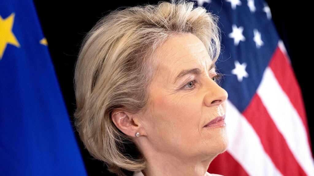 The outline of a new transatlantic data transfer pact has been agreed between the European Union and the United States. Photograph: Brendan Smialowski/AFP via Getty Images