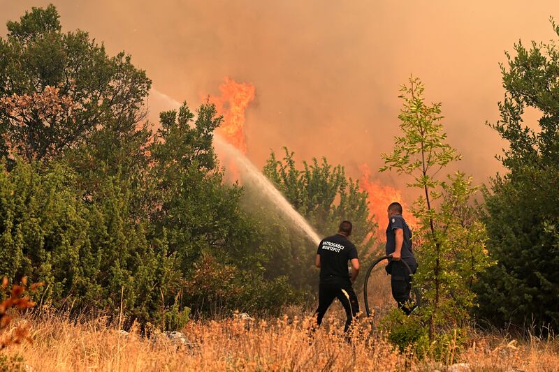 On the outskirts of Podgorica, the capital of Montenegro: Photograph: Savo Prelevic/AFP/Getty