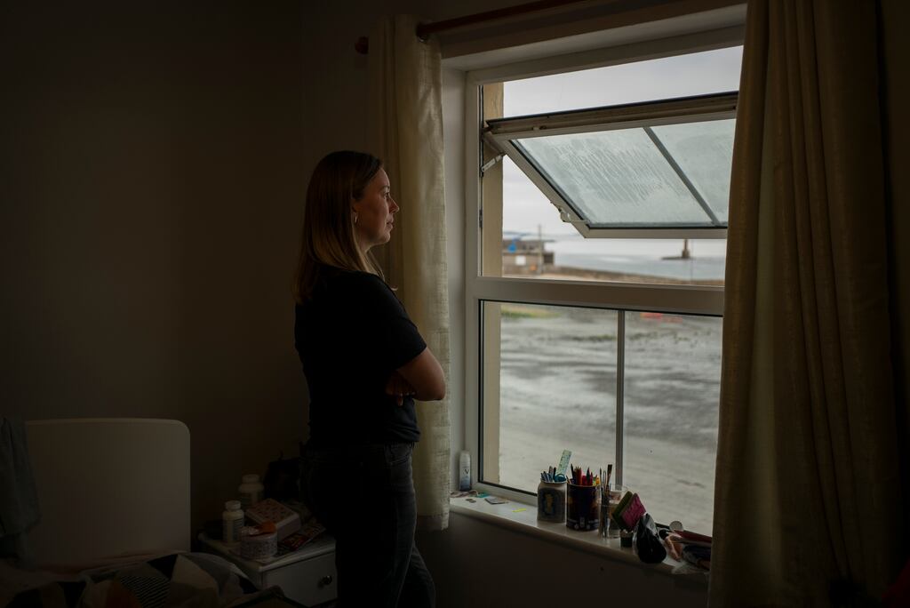 A file image from 2022 showing Ukrainian refugee Yaroslava Risukhinaa in her accommodation on Arranmore island, Co Donegal. Photograph: Paulo Nunes dos Santos/The New York Times